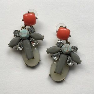Baublebar coral and turquoise earrings